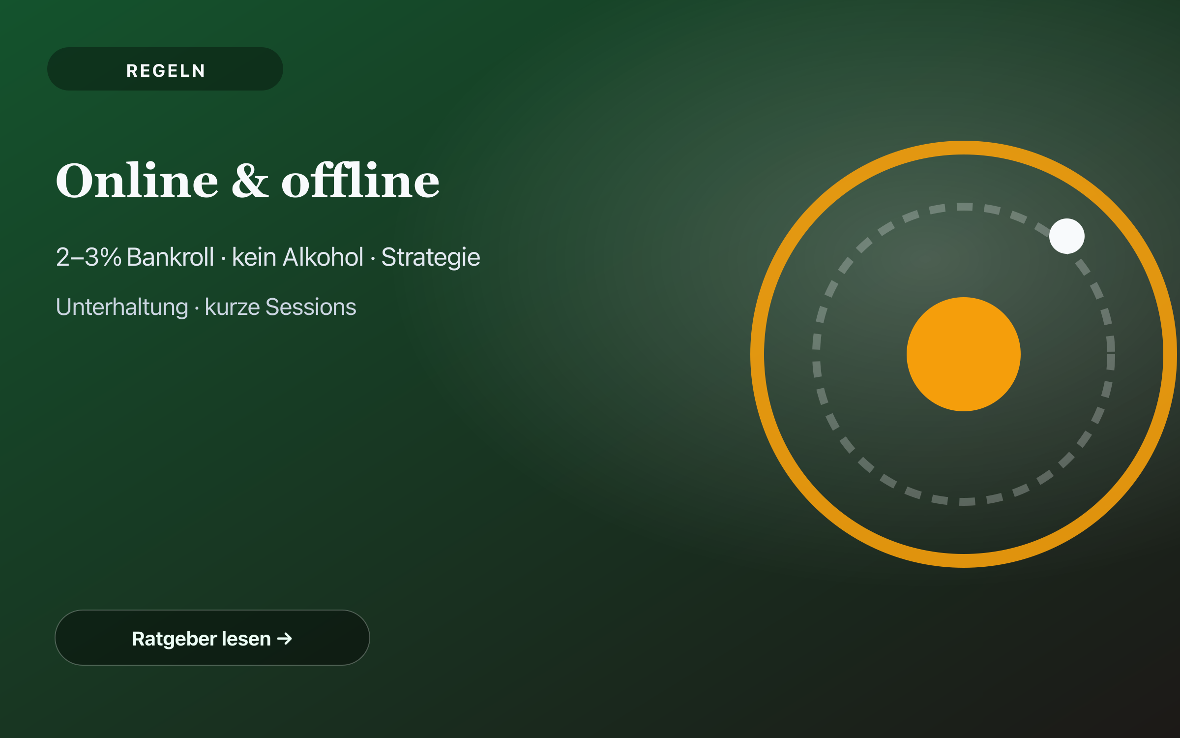 Roulette online und offline spielen Cover