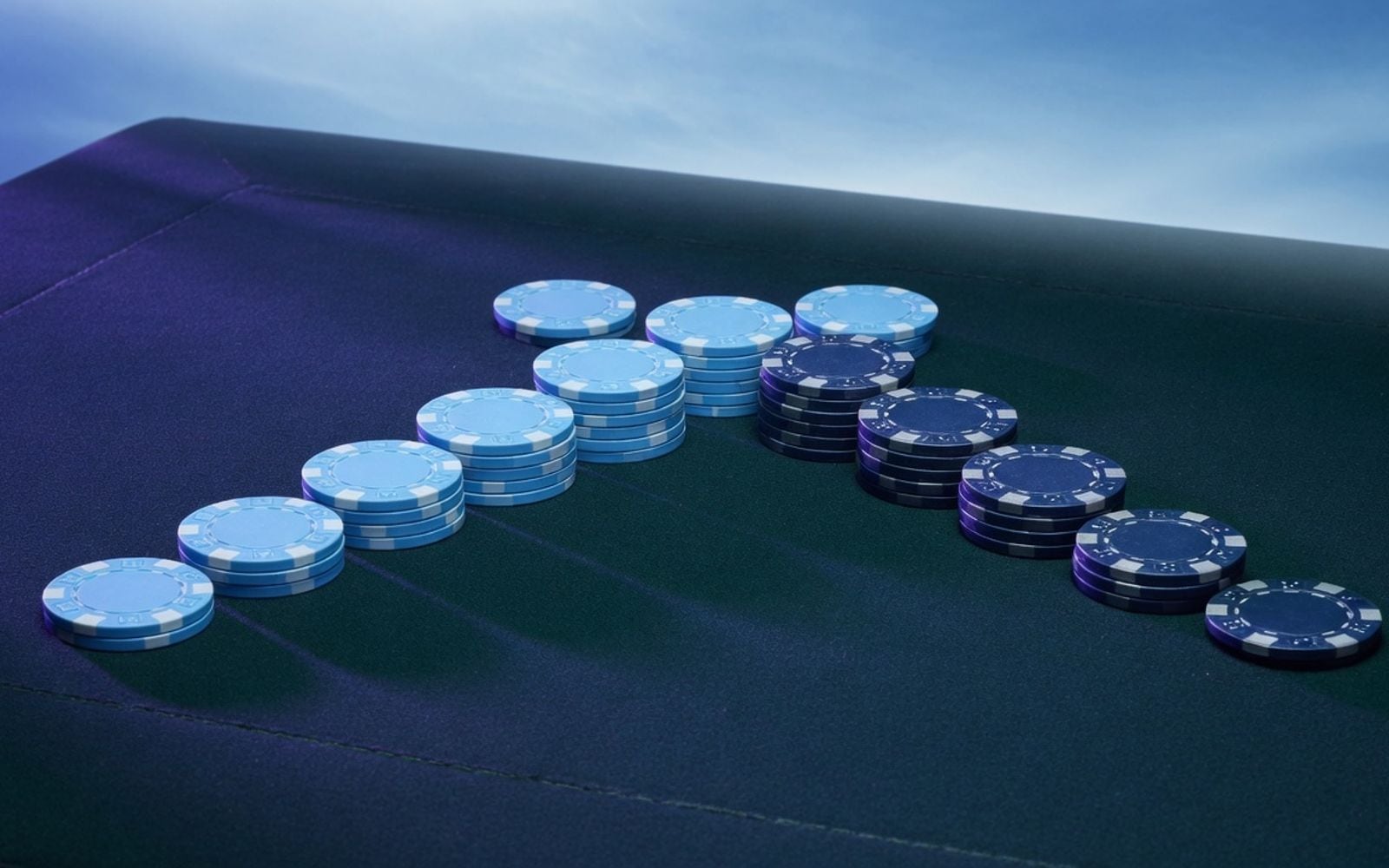 Reverse D'Alembert roulette strategy mood — Add one unit after a win, subtract one after a loss—gentle positive steps.